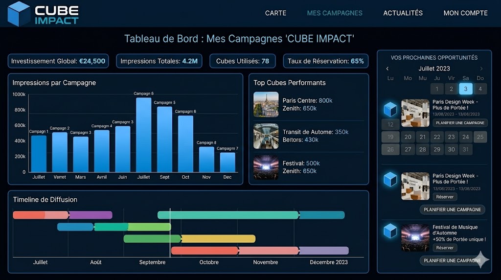 Dashboard Cube Impact